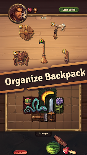 A colorful and action-packed scene from Backpack Brawl, showcasing vibrant characters and imaginative weapons, evoking a sense of adventure and excitement.