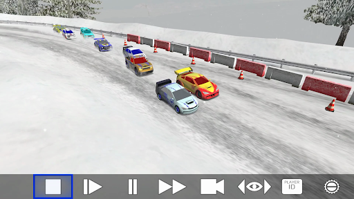 A thrilling rally car racing through a vibrant, challenging track, capturing the excitement and speed of the Rally Fury game.