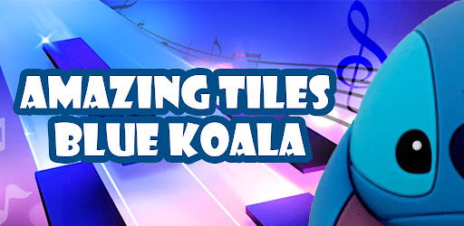 A vibrant, colorful scene depicting a cute blue koala surrounded by dazzling tiles, symbolizing fun and creativity.