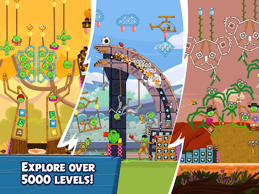 A colorful and thrilling journey of Angry Birds Friends depicting competition, fun, and social interaction.