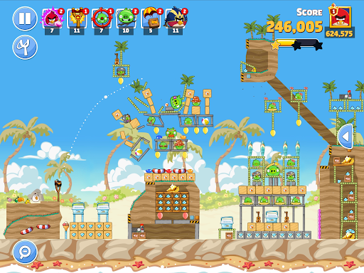 A colorful and thrilling journey of Angry Birds Friends depicting competition, fun, and social interaction.