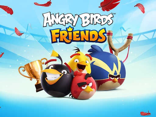 A colorful and thrilling journey of Angry Birds Friends depicting competition, fun, and social interaction.