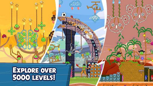 A colorful and thrilling journey of Angry Birds Friends depicting competition, fun, and social interaction.