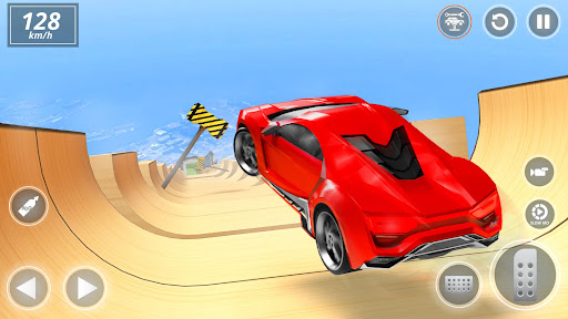 A thrilling depiction of cars in a high-speed crash, capturing the excitement and chaos of a racing game.