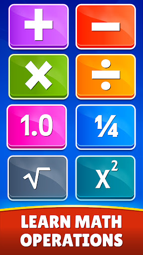 A joyful child solving math problems with colorful numbers and playful graphics, embodying the excitement of learning through play.