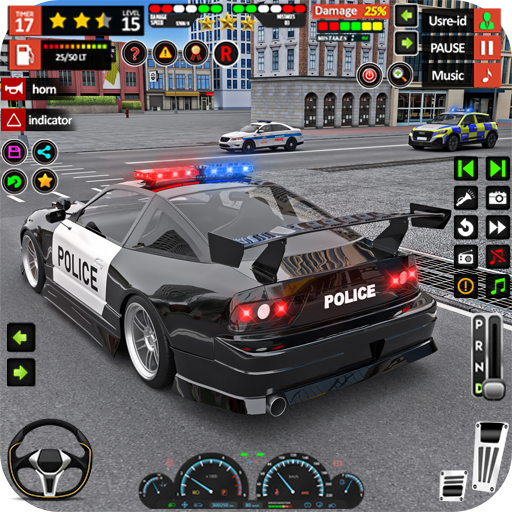 US Police Prado Parking 3D