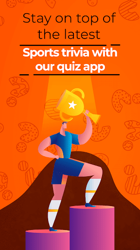 A sports enthusiast passionately engaging with a trivia quiz app on their smartphone, eager to test their knowledge and compete with friends. The image conveys excitement and competitive spirit.