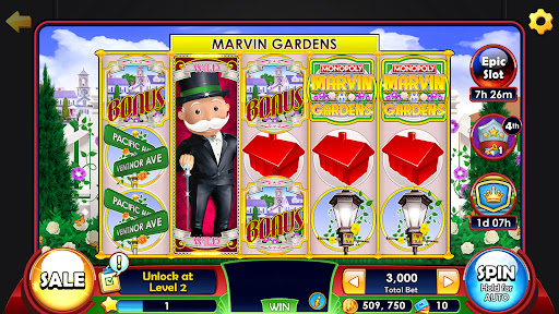 An exciting, colorful representation of the Monopoly Slots game, capturing the thrill and joy of virtual casino adventures.