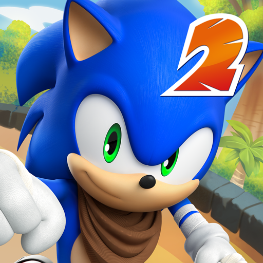 A thrilling race with Sonic the Hedgehog, capturing the speed and excitement of the Sonic Boom game.