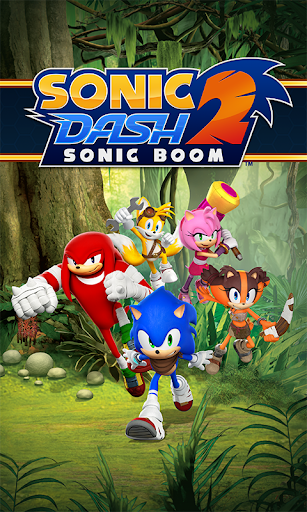 A thrilling race with Sonic the Hedgehog, capturing the speed and excitement of the Sonic Boom game.