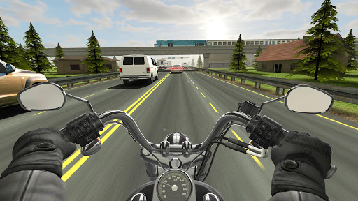 Feel the adrenaline rush as you race through traffic on a virtual motorcycle, capturing the thrill and excitement of the open road.