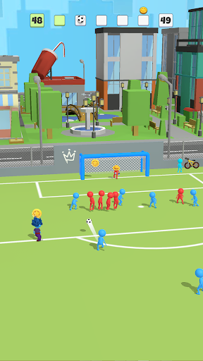 Excitement of virtual soccer experience in the Soccer Game App, capturing the passion and thrill of the sport.