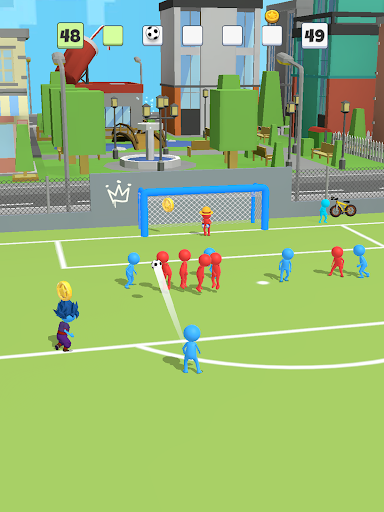 Excitement of virtual soccer experience in the Soccer Game App, capturing the passion and thrill of the sport.