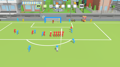 Excitement of virtual soccer experience in the Soccer Game App, capturing the passion and thrill of the sport.