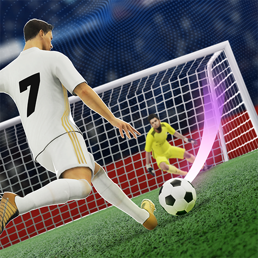 A thrilling soccer match captured in the Soccer Score Star App, showcasing intense gameplay and stunning graphics.