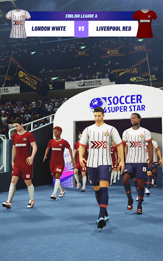 A thrilling soccer match captured in the Soccer Score Star App, showcasing intense gameplay and stunning graphics.