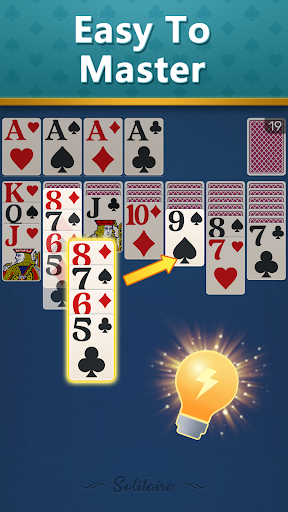 A person enjoying a classic solitaire game on their Android device, symbolizing relaxation and timeless fun.