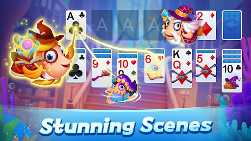 Immerse yourself in the tranquil world of Solitaire Fish, where each card game is a journey through a vibrant aquarium filled with colorful marine life.