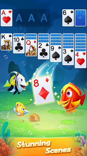 Immerse yourself in the tranquil world of Solitaire Fish, where each card game is a journey through a vibrant aquarium filled with colorful marine life.