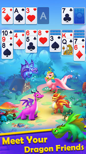 A magical dragon soaring over a deck of cards, symbolizing adventure and strategy.