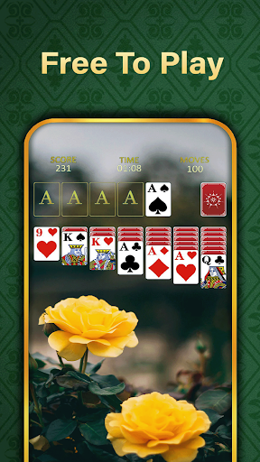 A serene and nostalgic vibe, capturing the essence of relaxation and timeless gaming with Solitaire Relax.