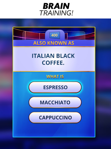 A captivating trivia challenge that brings the excitement of the classic Jeopardy! game show to life, engaging players with its rich array of questions and competitive gameplay.