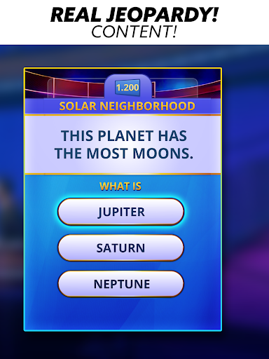 A captivating trivia challenge that brings the excitement of the classic Jeopardy! game show to life, engaging players with its rich array of questions and competitive gameplay.