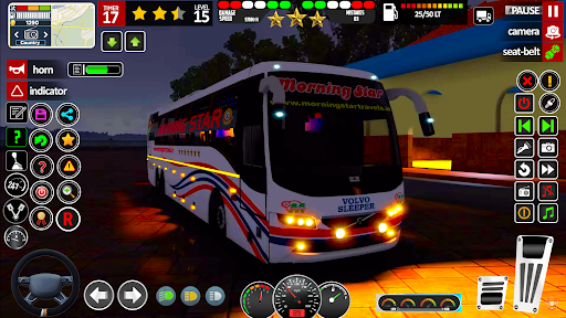 Feel the thrill and excitement of realistic 3D bus driving, navigating through bustling city streets and serene countryside roads in a captivating simulator experience.