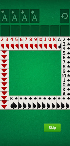 Nostalgic joy of playing Solitaire on a mobile app, with a warm and inviting feel.