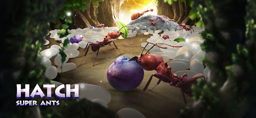 A vibrant ant colony bustling with activity, showcasing the strategic depth and immersive world of the Planet Ant Game.