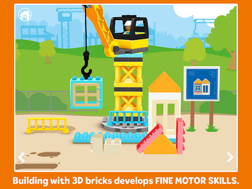 A vibrant and imaginative digital world where children learn and play with LEGO DUPLO bricks, fostering creativity and educational growth.