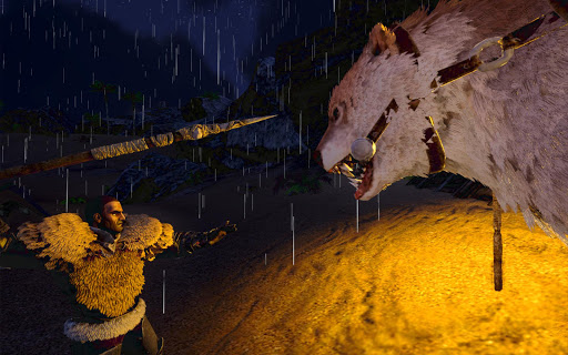 A thrilling image showing a player in ARK: Survival Evolved Mobile, surrounded by dinosaurs, evoking adventure and survival.