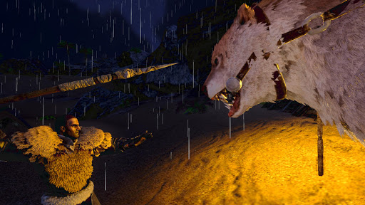 A thrilling image showing a player in ARK: Survival Evolved Mobile, surrounded by dinosaurs, evoking adventure and survival.