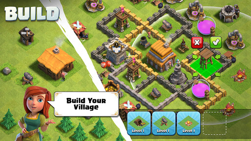 A vibrant and strategic battlefield scene in Clash of Clans, full of excitement and anticipation.