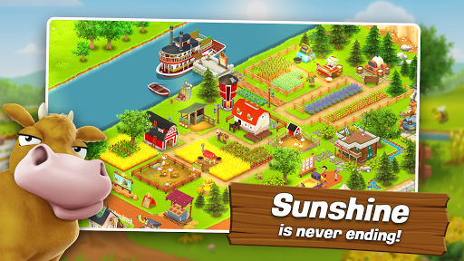 A peaceful and thriving farm, symbolizing the idyllic and rewarding experience of Hay Day.