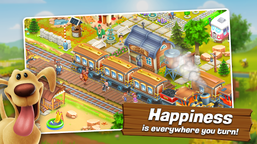 A peaceful and thriving farm, symbolizing the idyllic and rewarding experience of Hay Day.