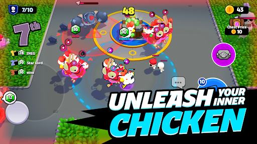 An exhilarating battle scene from a mobile strategy game, with vibrant graphics and strategic gameplay elements that evoke a sense of adventure and teamwork.