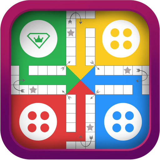 A colorful and engaging representation of the classic Ludo board game, evoking nostalgia and the joy of friendly competition.