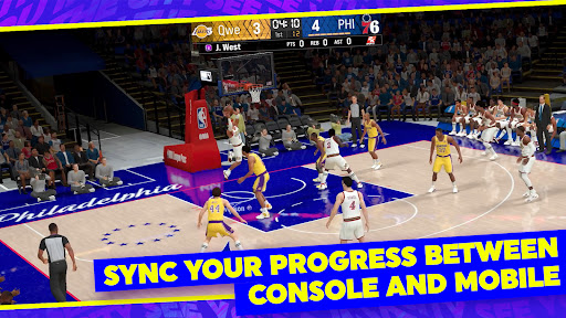 A dynamic and exciting basketball scene depicting teamwork, strategy, and the thrill of competition, capturing the essence of MyTEAM's immersive gameplay.