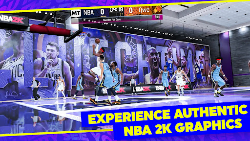 A dynamic and exciting basketball scene depicting teamwork, strategy, and the thrill of competition, capturing the essence of MyTEAM's immersive gameplay.