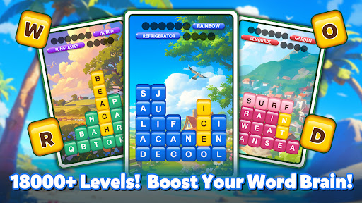 A vibrant and engaging word puzzle game interface that invites players to explore and have fun.