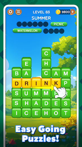 A vibrant and engaging word puzzle game interface that invites players to explore and have fun.