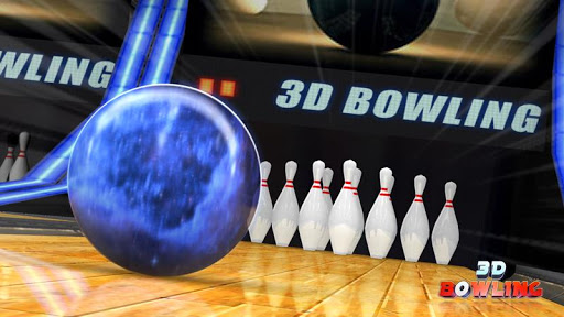 A dynamic and realistic representation of a bowling alley, capturing the excitement and thrill of achieving a perfect strike in the virtual world of 3D Bowling.