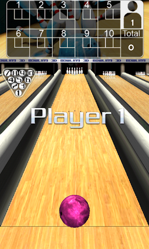 A dynamic and realistic representation of a bowling alley, capturing the excitement and thrill of achieving a perfect strike in the virtual world of 3D Bowling.