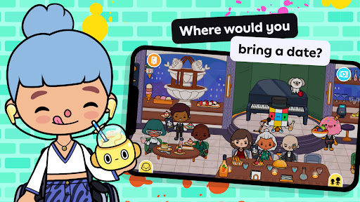 A colorful and imaginative world full of adventure and creativity, capturing the essence of Toca Life World.