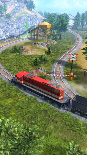 A thrilling and adventurous scene of a train soaring through the air off a ramp, capturing the excitement and daring nature of the Train Ramp Jumping Game.