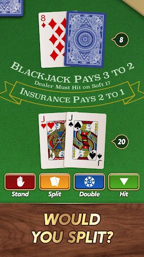 An engaging image of a player enjoying a thrilling game of blackjack on their mobile device, encapsulating the excitement and allure of casino gaming at home.