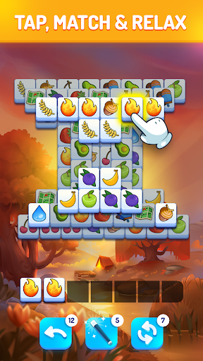 A captivating and colorful puzzle game screen showcasing vibrant tiles ready to be matched, evoking excitement and curiosity.