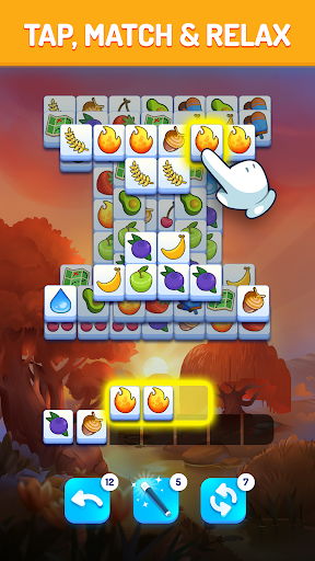 A captivating and colorful puzzle game screen showcasing vibrant tiles ready to be matched, evoking excitement and curiosity.