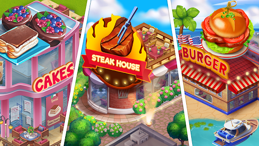 A vibrant and bustling kitchen filled with colorful dishes, symbolizing the excitement and challenge of mastering culinary skills in a mobile game.